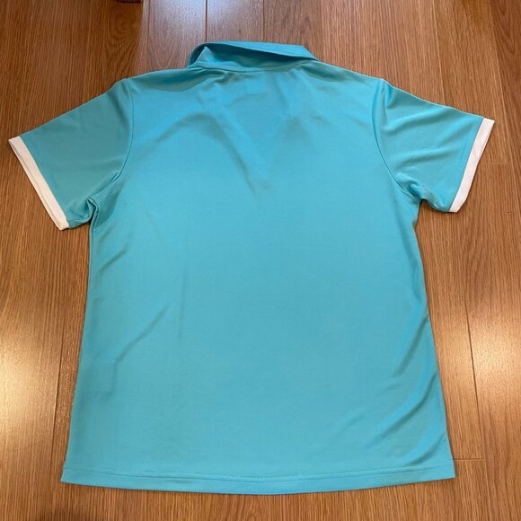 NWOT Le Coq Sportif Blue V-Neck Polo - Picture 6 of 11
